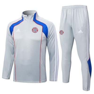 Bayern Munich Training Kit (Sweatshirt+Pants) Light Grey 2025/26