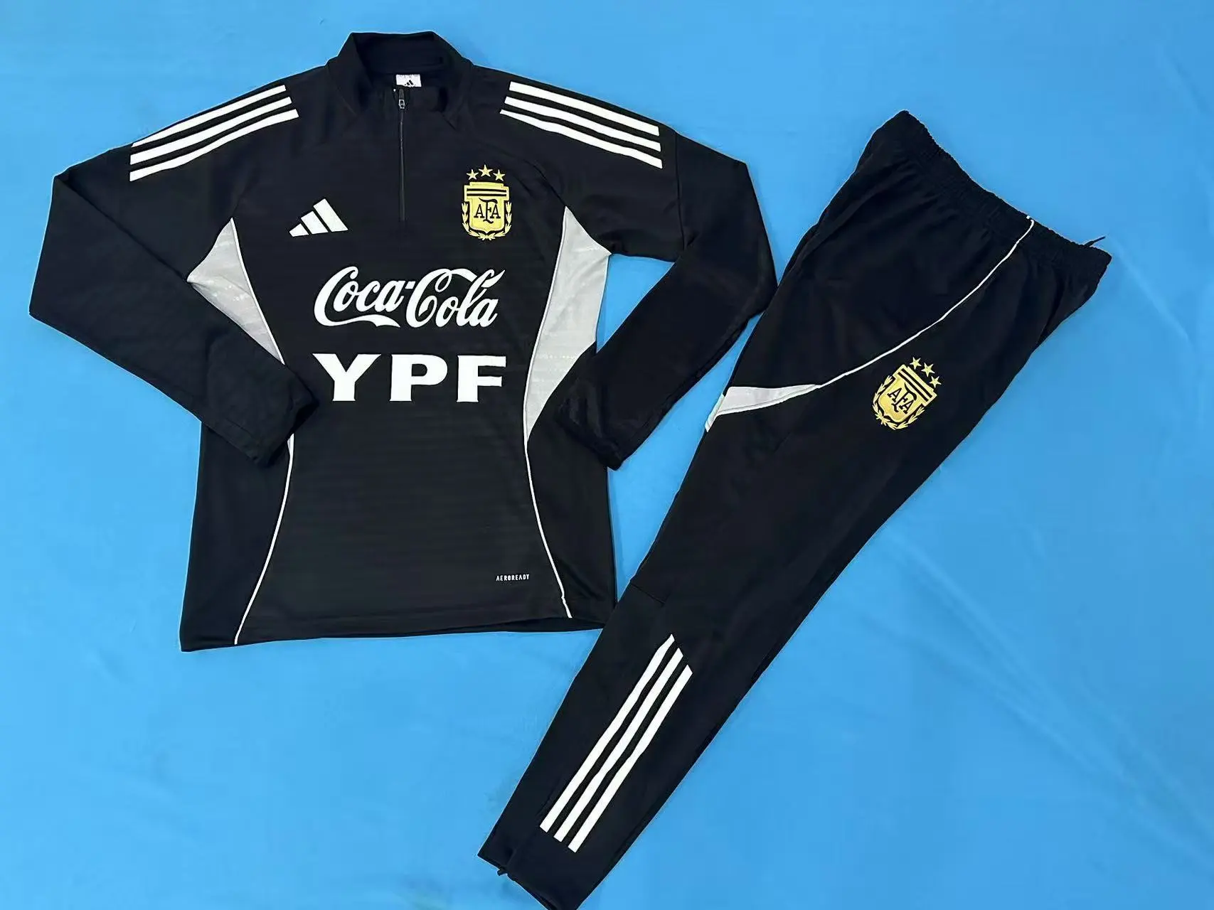 Argentina Training Kit (Sweatshirt+Pants) Black 2025 - Player Version