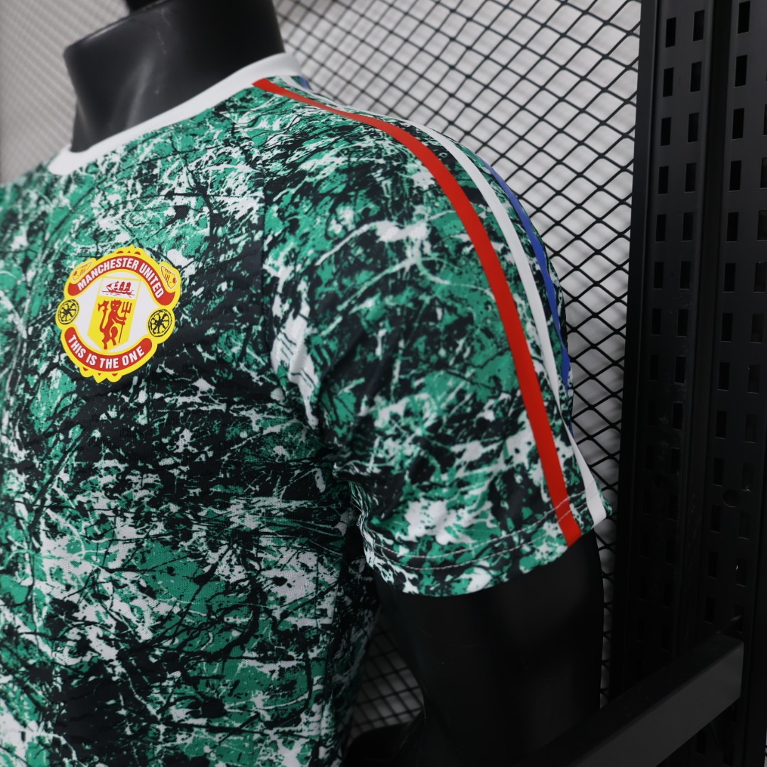 Manchester United x Stone Roses Icon Pre-Match Football Jersey Shirt 2024/25 - Image 5