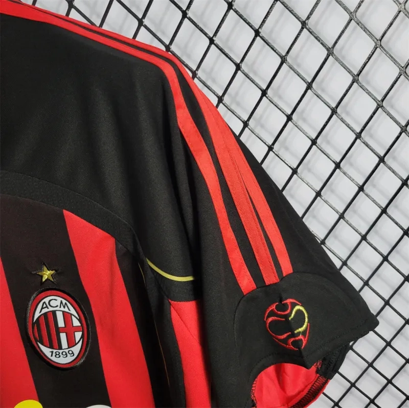 AC Milan Retro Soccer Jersey Home Custom Shirt 2006/07 - Image 4