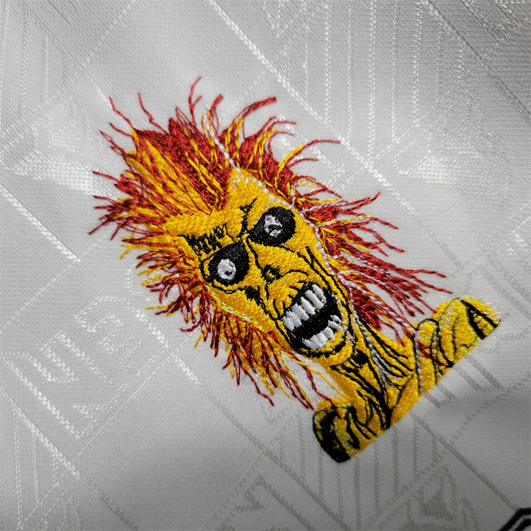 West Ham United Retro Football Jersey Iron Maiden Away Joint Board Shirt 1999/01 - Image 3