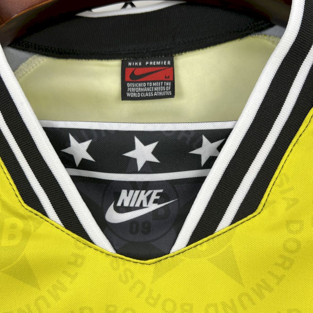 Borussia Dortmund Retro Jersey Home Soccer Shirt 1994/95 - Image 4