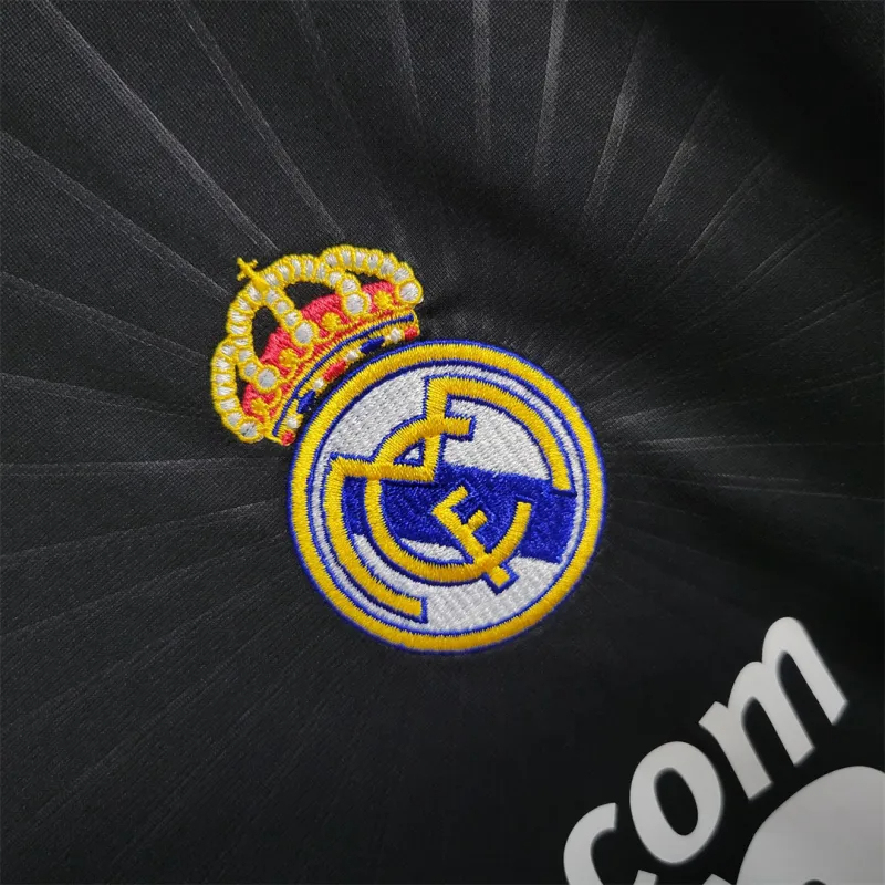 Real Madrid Retro Jersey Away Long Sleeve Soccer Custom Shirt 2010/11 - Image 6