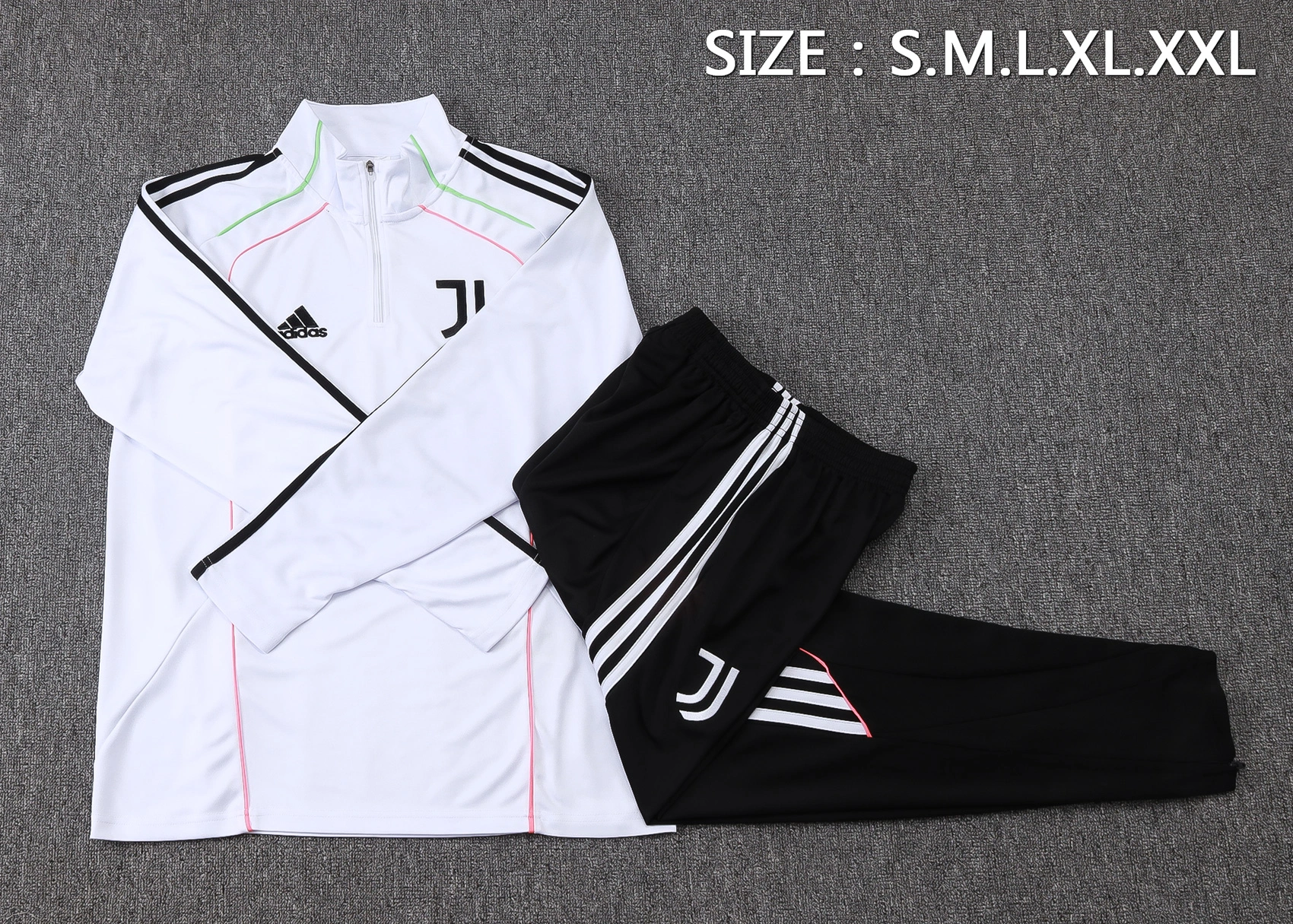 Juventus Training Kit (Sweatshirt+Pants) White 2025/26 - Image 4