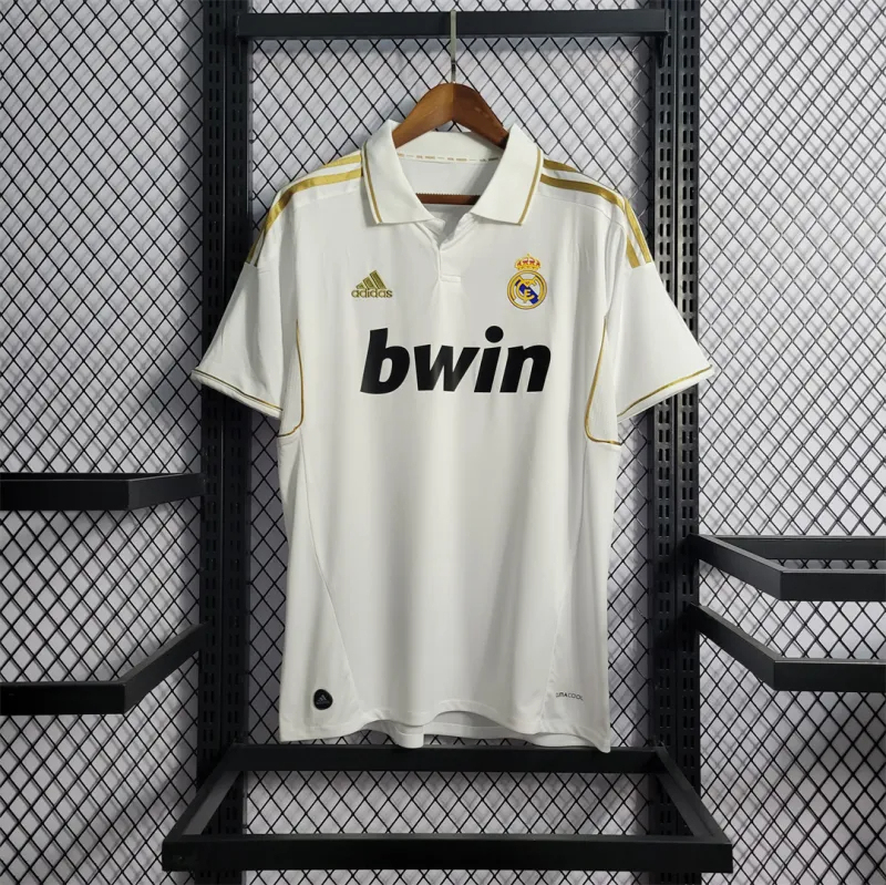 Real Madrid Retro Jersey Home Soccer Custom Shirt 2011/12 - Image 2