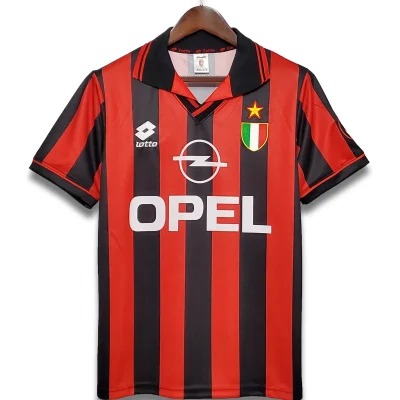 AC Milan Retro Soccer Jersey Home Custom Shirt 1996/97