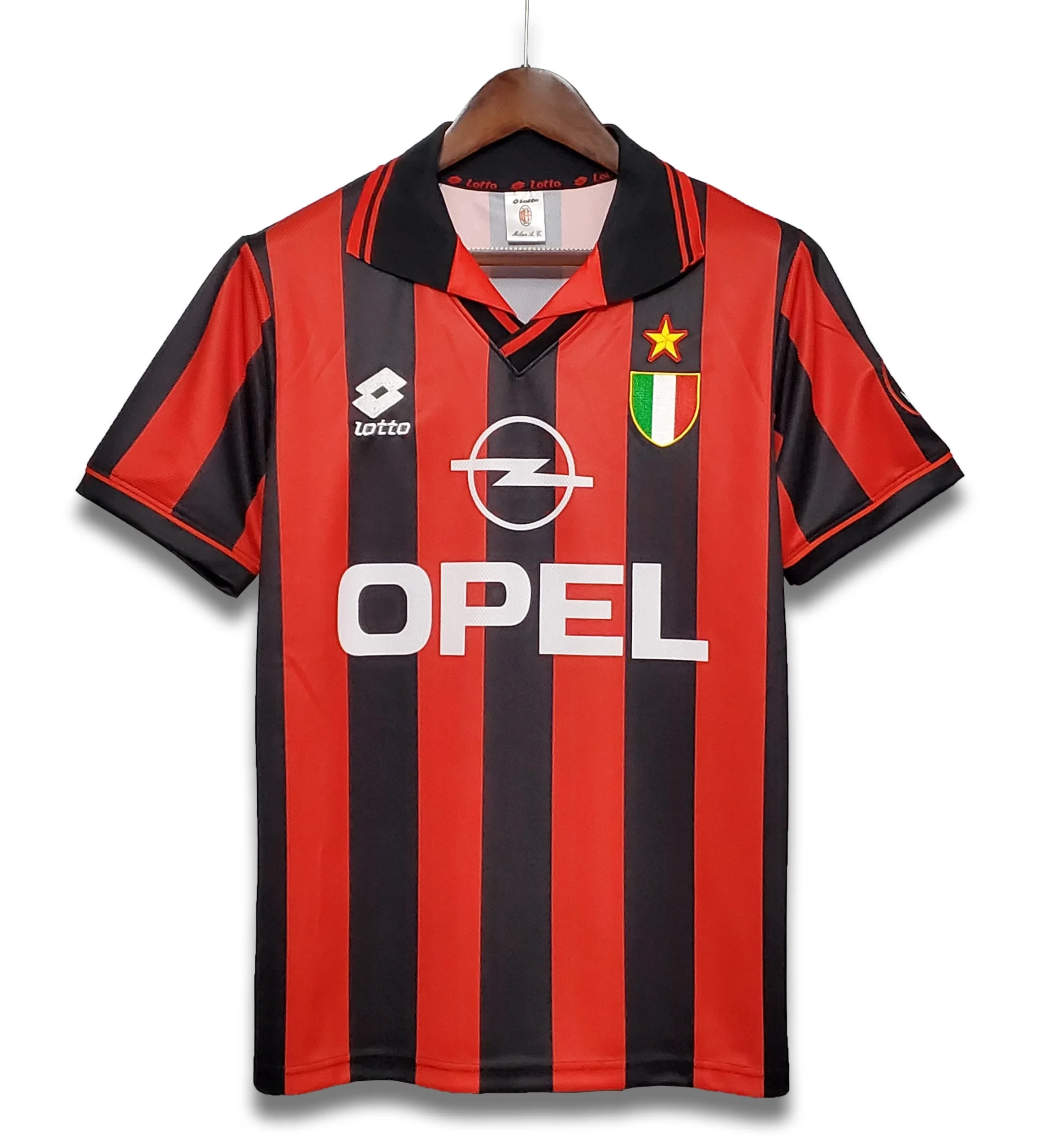 AC Milan Retro Soccer Jersey Home Custom Shirt 1996/97