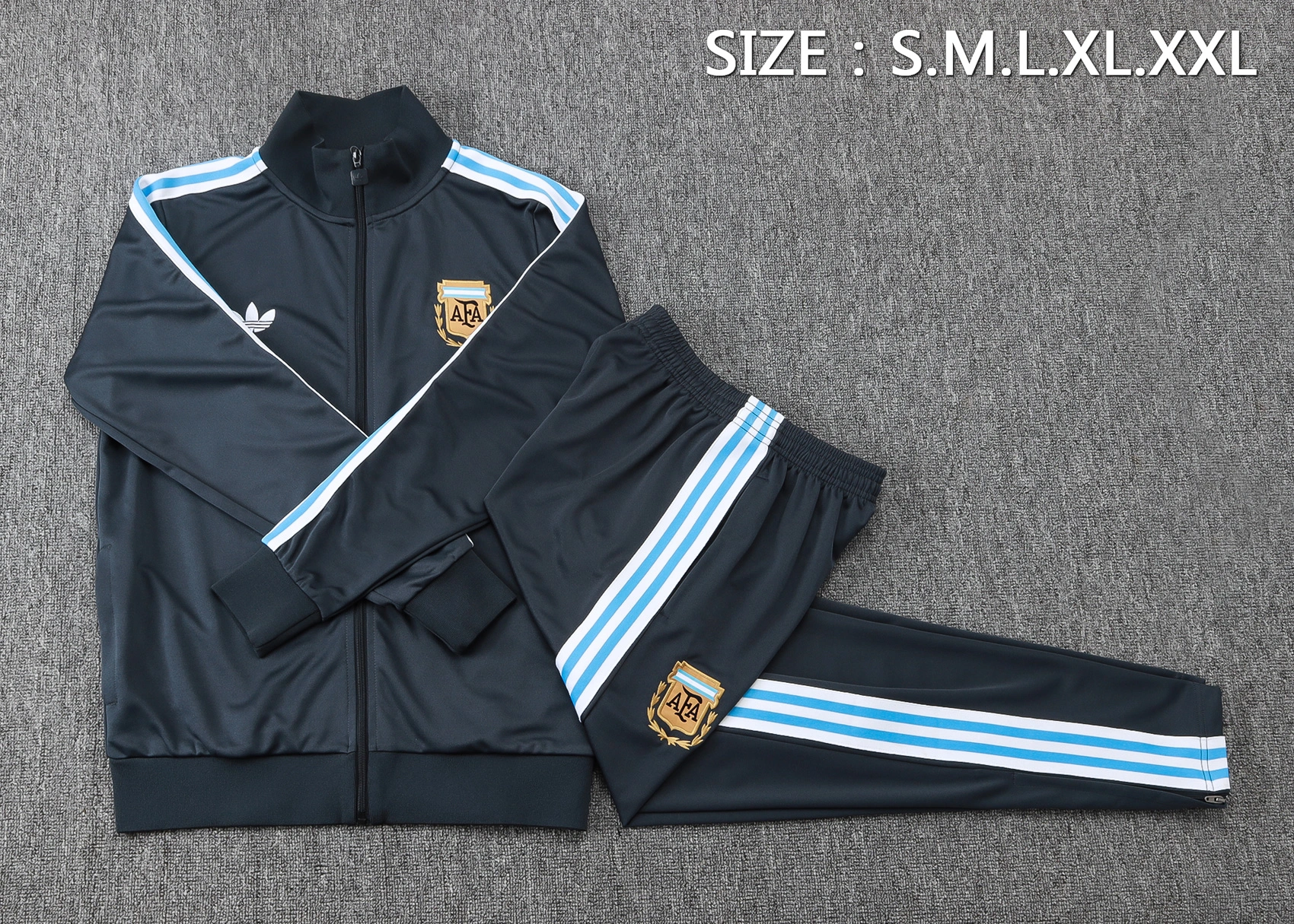 Argentina Training Kit (Jacket+Pants) Deep Grey 2025 - Image 2