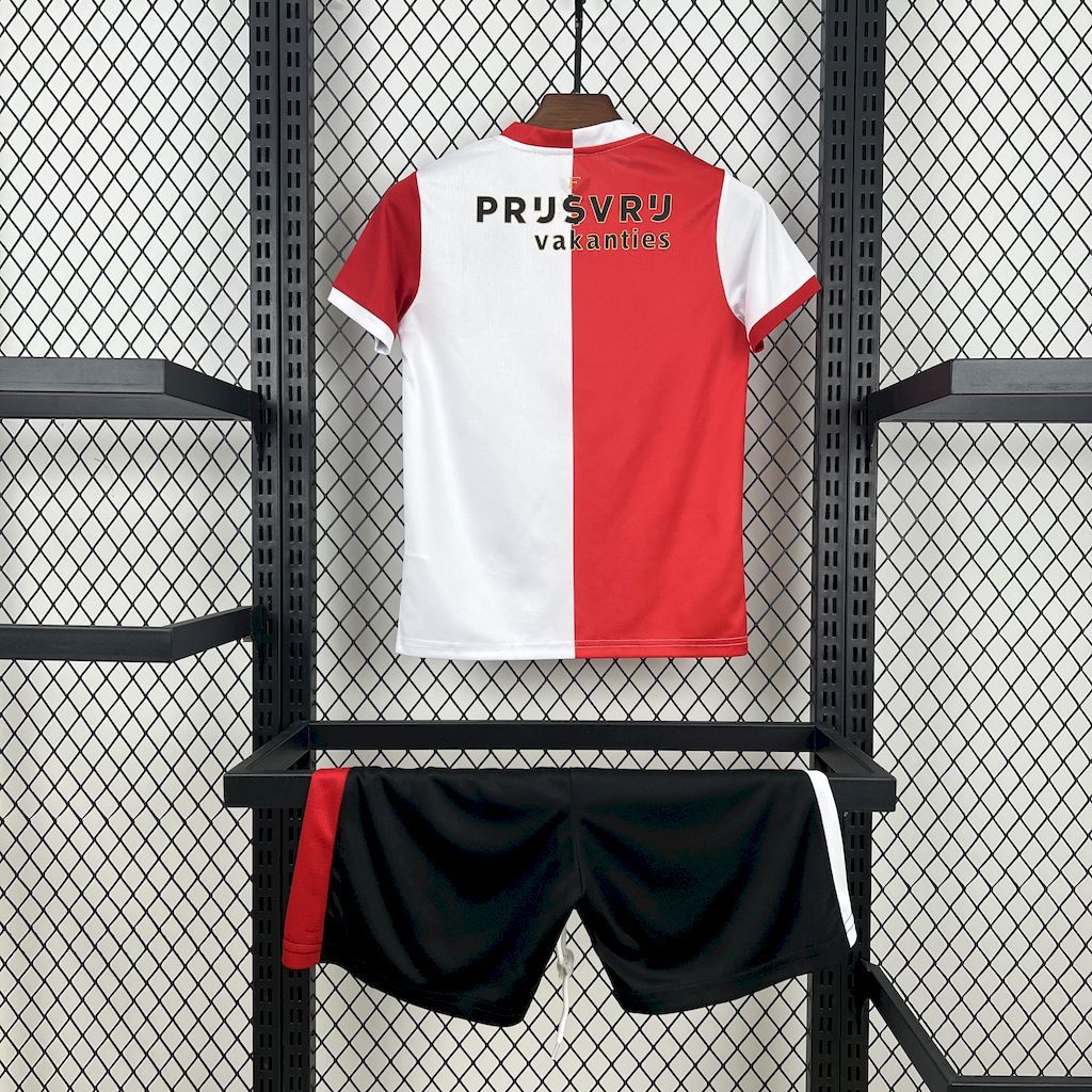 Feyenoord Football Jersey Home Kids Kit Jersey+Shorts 2025/26 - Image 2