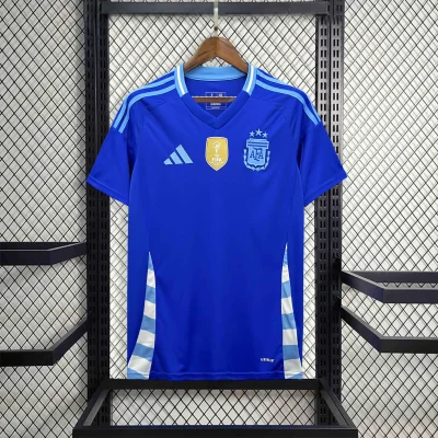 Argentina Soccer Jersey Away Custom Shirt 2024
