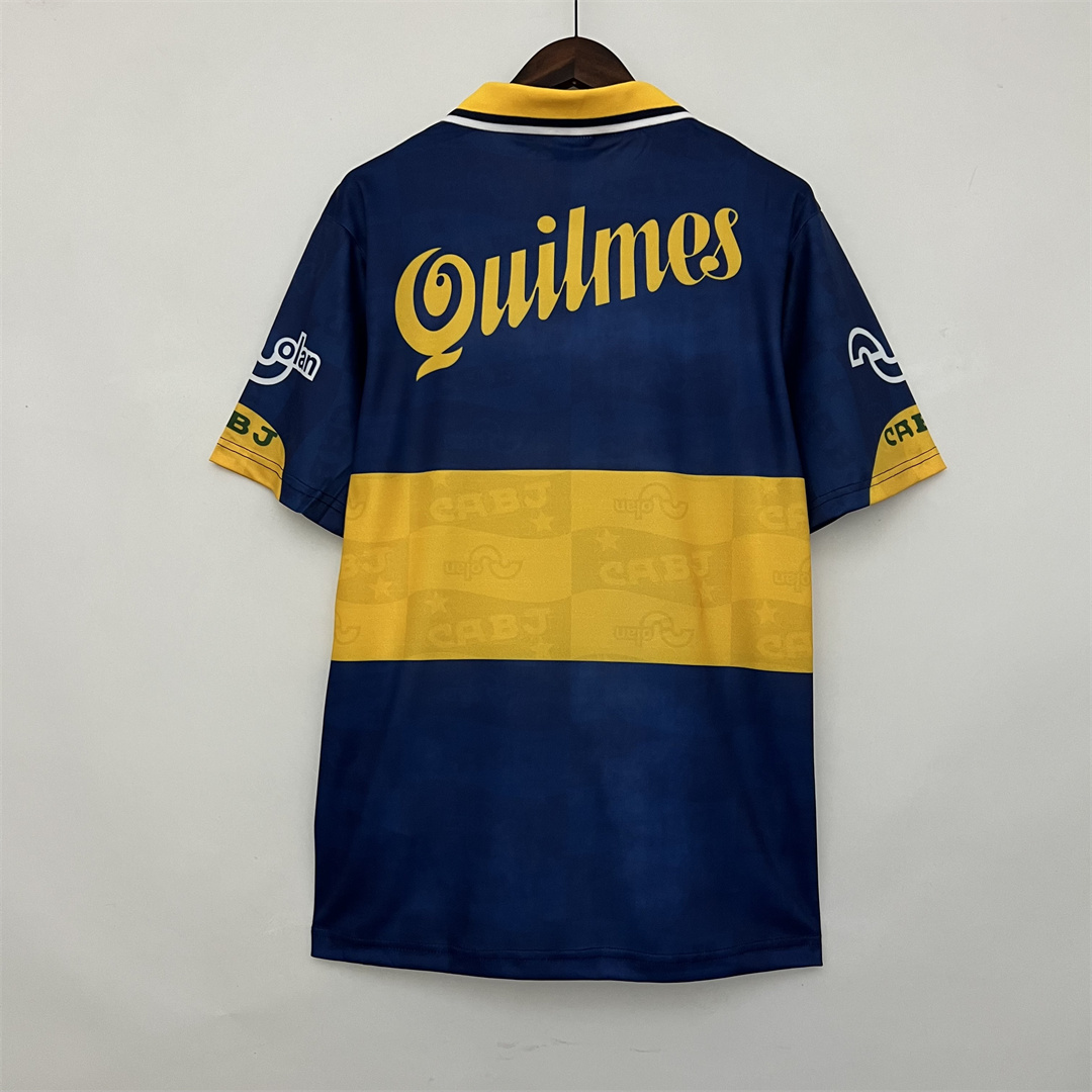 Boca Juniors Retro Soccer Jersey Home Custom Shirt 1995/96 - Image 2