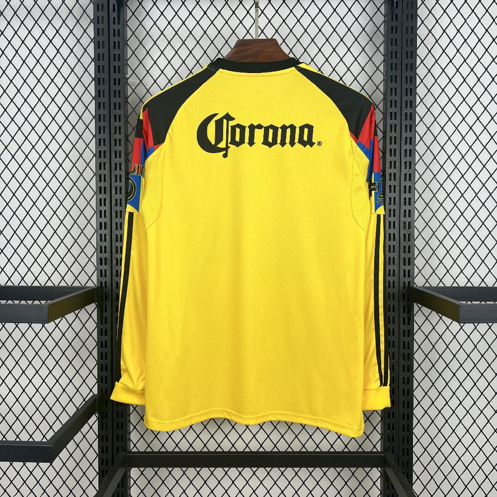 Club America Soccer Jersey Home Long Sleeve Custom Shirt 2025/26 - Image 2