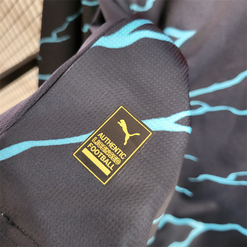 Manchester City Football Jersey Third Away Long Sleeve Shirt 2023/24 - Image 6