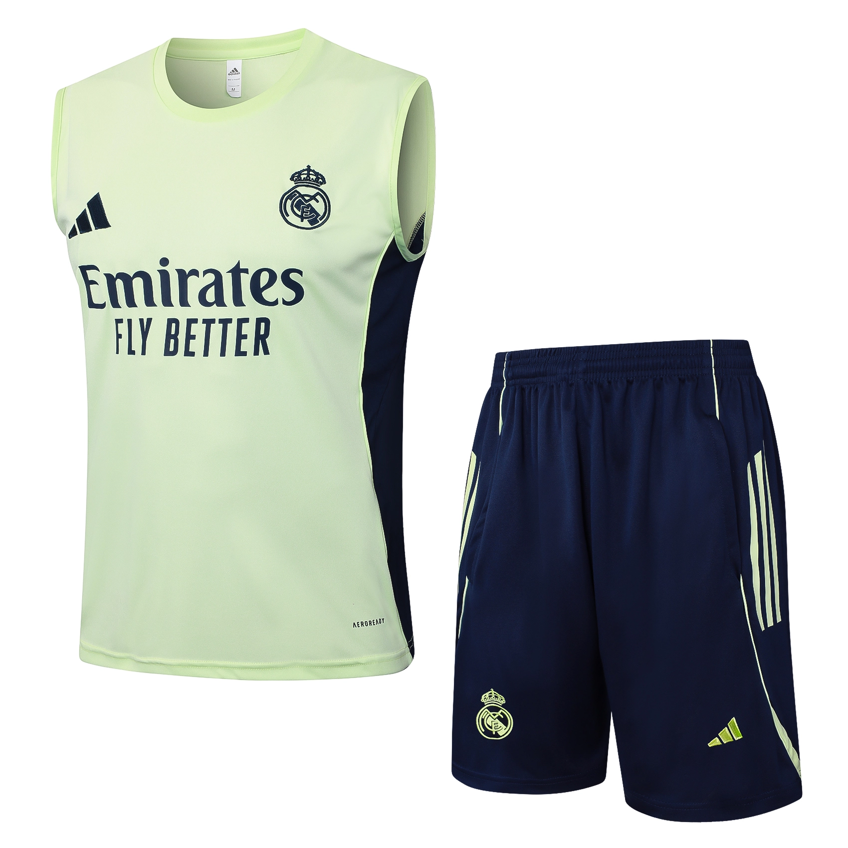 Real Madrid Sleeveless Training Kit Green 2025/26