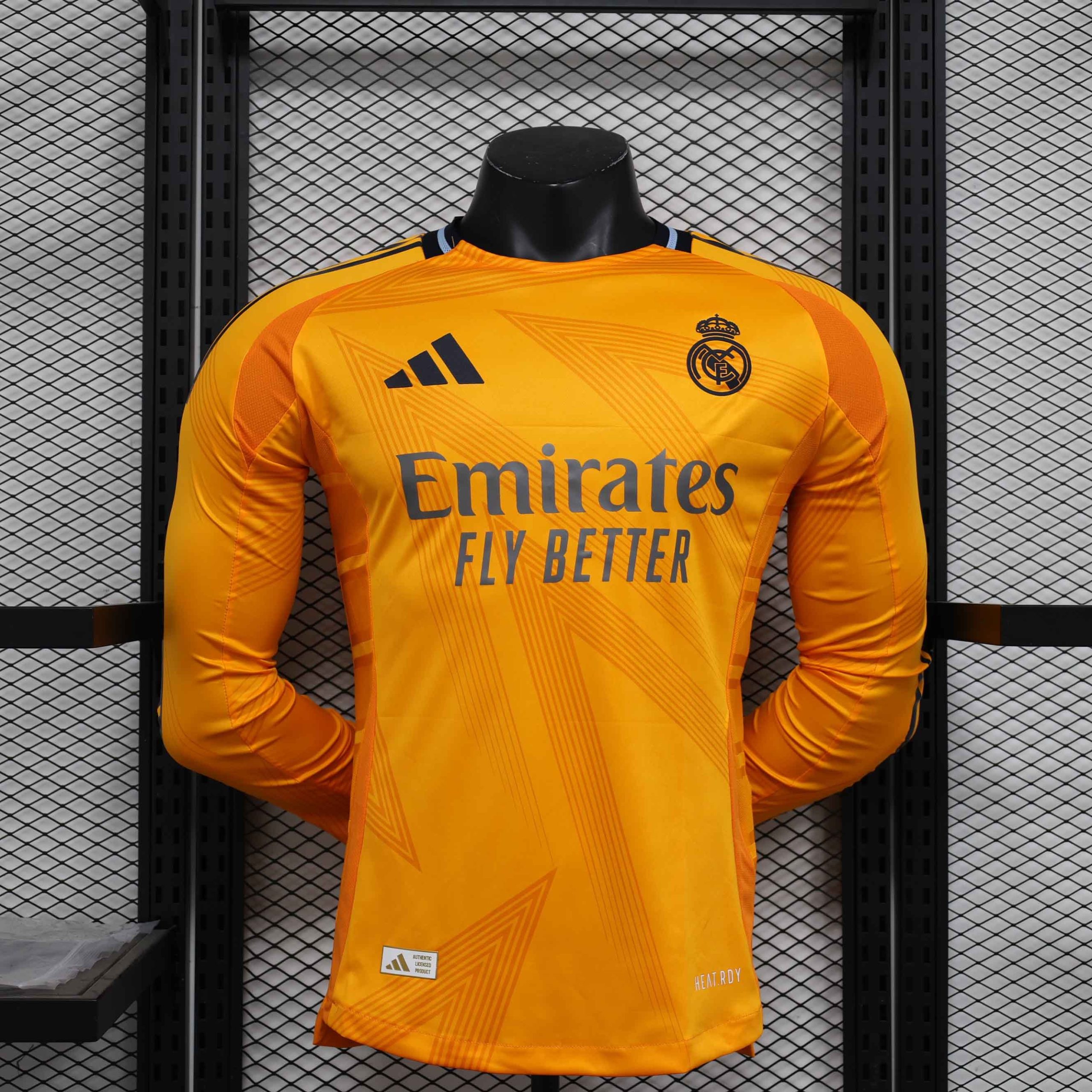 Real Madrid Soccer Jersey Away Shirt Long Sleeve 2024/25