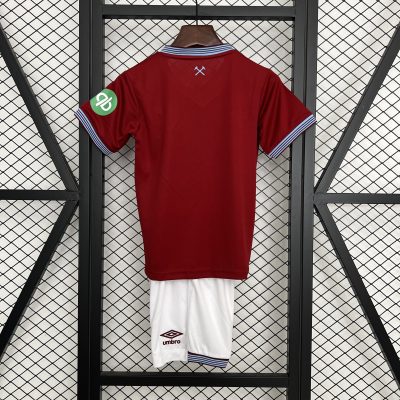 Alternative view of West Ham United Football Jersey Home Kids Kit Jersey+Shorts 2025-26
