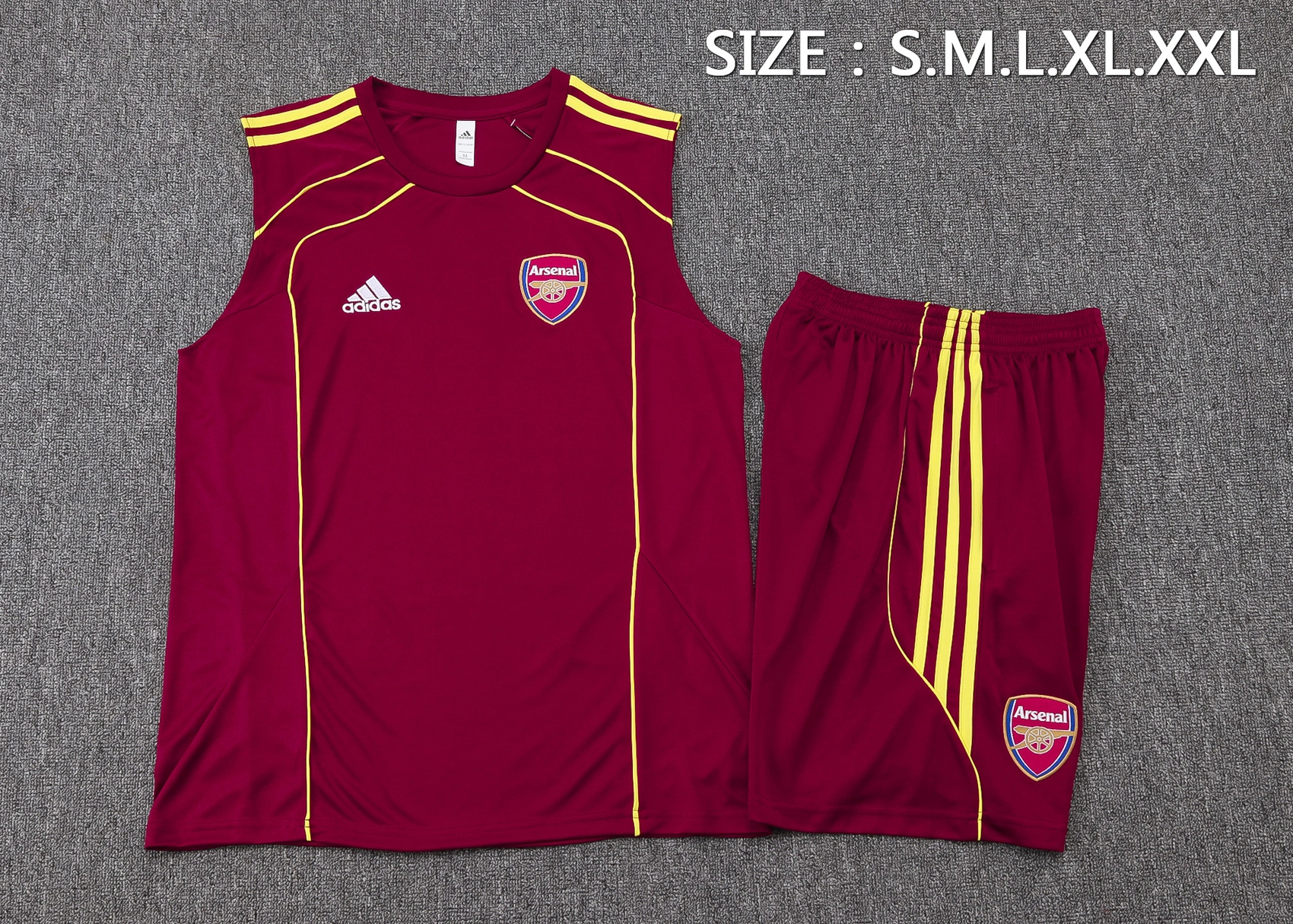 Arsenal Sleeveless Training Kit Red 2025/26 - Image 2