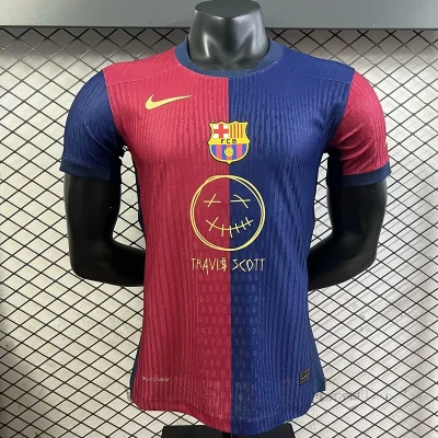 Soccer Jersey Barcelona Home x Travis Scott Shirt 2024/25