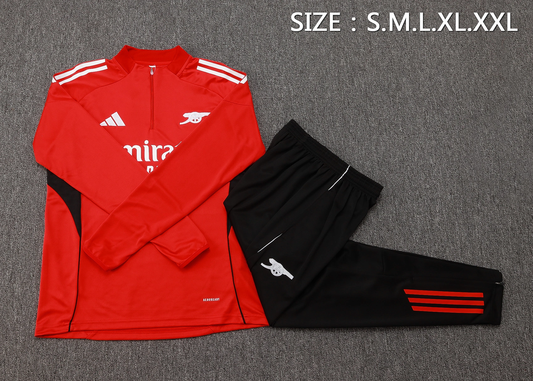 Arsenal Training Kit (Sweatshirt+Pants) Red 2025/26 - Image 4