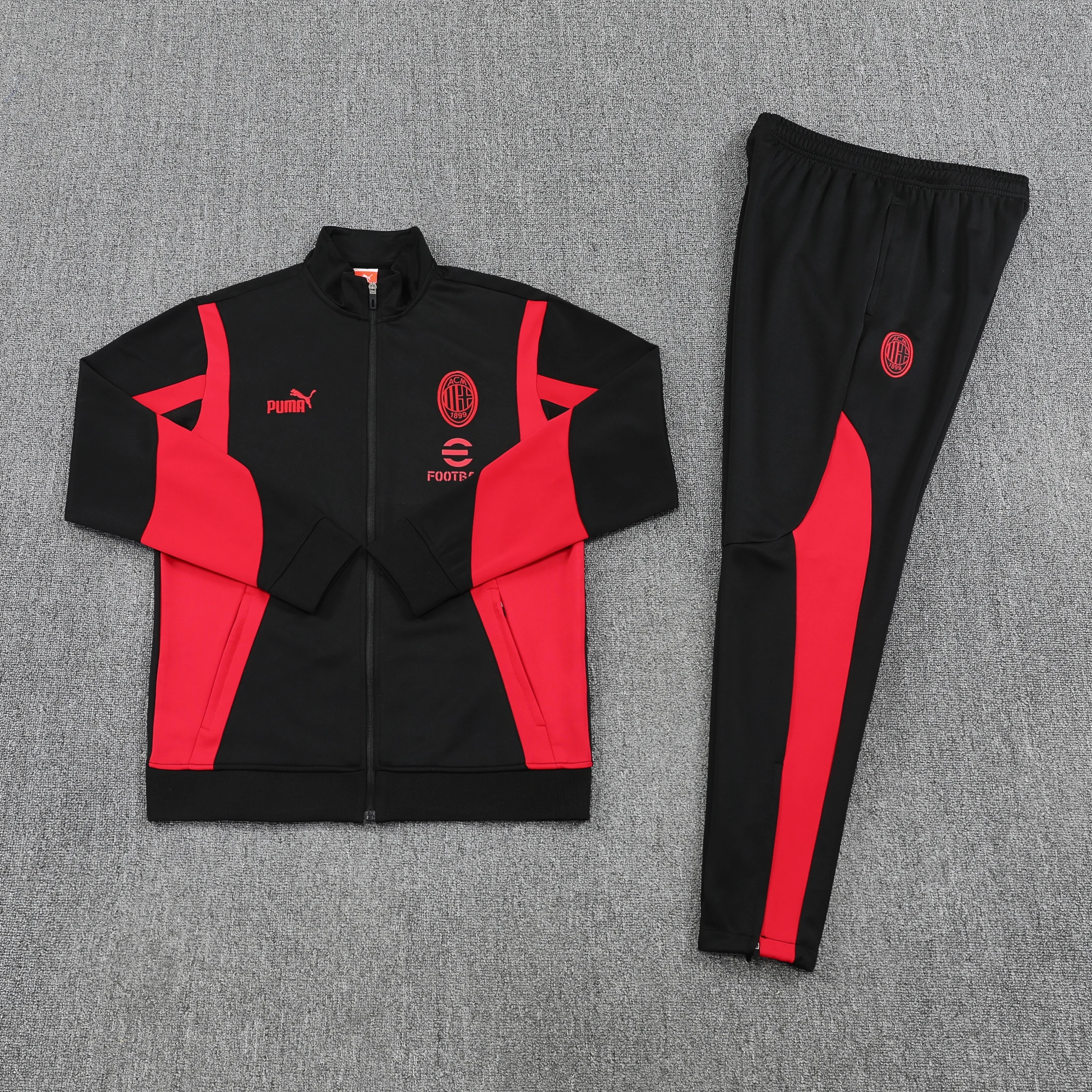 AC Milan Training Kit (Jacket+Pants) Black 2025/26 - Image 4