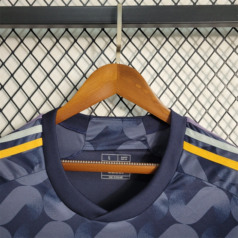 Real Madrid Soccer Jersey Away Long Sleeve Custom Shirt 2023/24 - Image 2