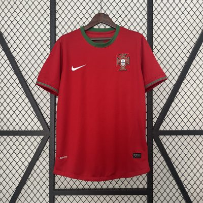 Portugal Retro Soccer Jersey Home Custom Shirt 2012