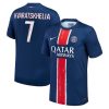 KVARATSKHELIA #7 PSG Soccer Jersey Home Custom Shirt 2024/25