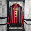 Maldini #3 AC Milan Retro Soccer Jersey Home Long Sleeve Shirt 2006/07