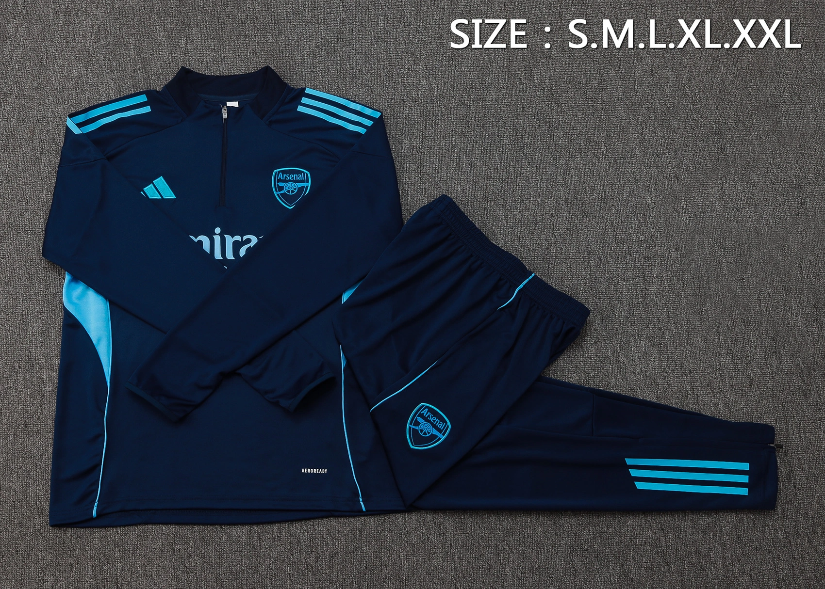 Arsenal Training Kit (Sweatshirt+Pants) RoyalBlue 2025/26 - Image 4
