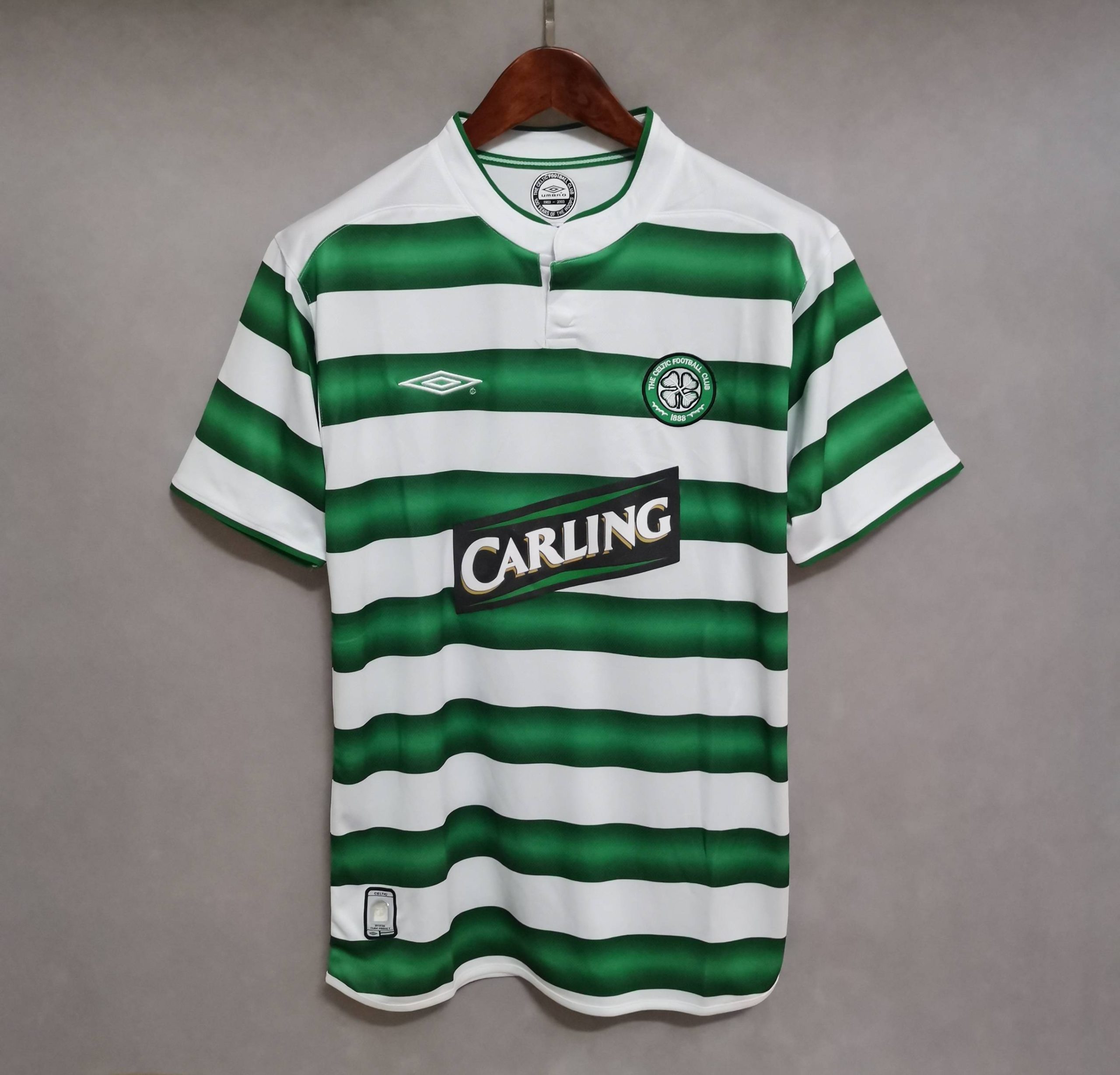 Celtic Retro Soccer Jersey Home Custom Shirt 2003/04