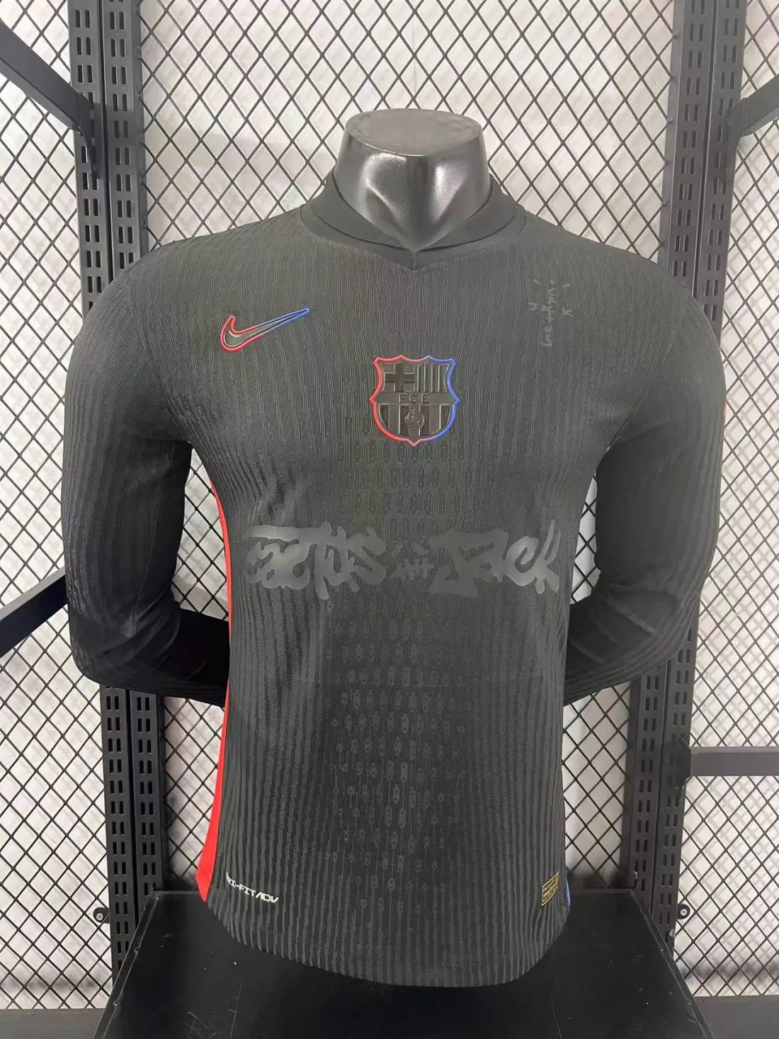 Soccer Jersey Barcelona Away x Travis Scott Long Sleeve Shirt 2024/25