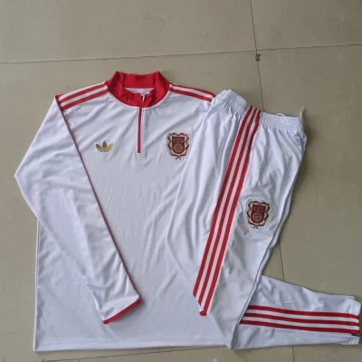 Alternative view of Kids Bayern Munich Training Kit (Sweatshirt+Pants) White 2025/26 - 125th Anniversary