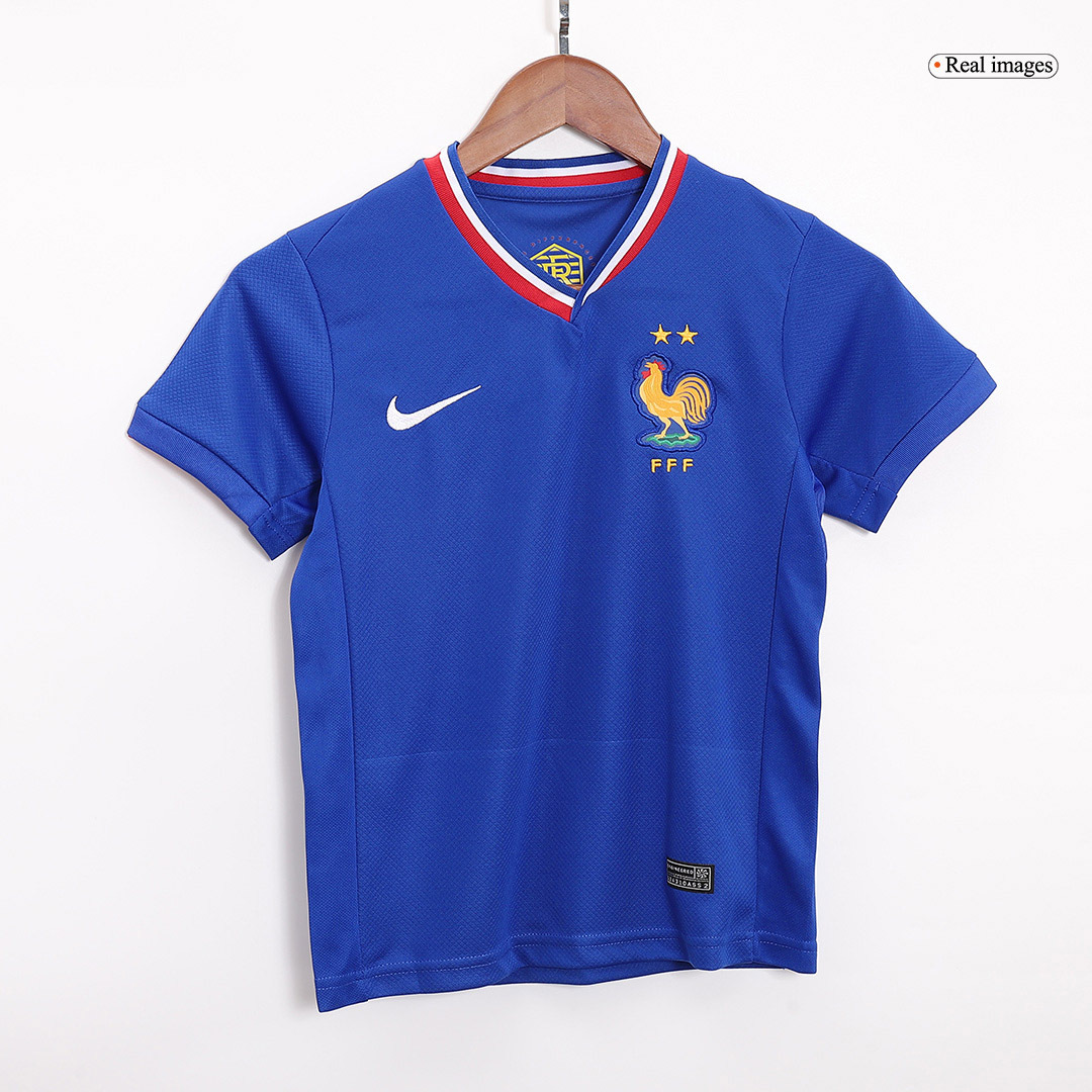 France Home Football Uniform Kids Kit Jersey+Shorts EURO 2024 - Image 3