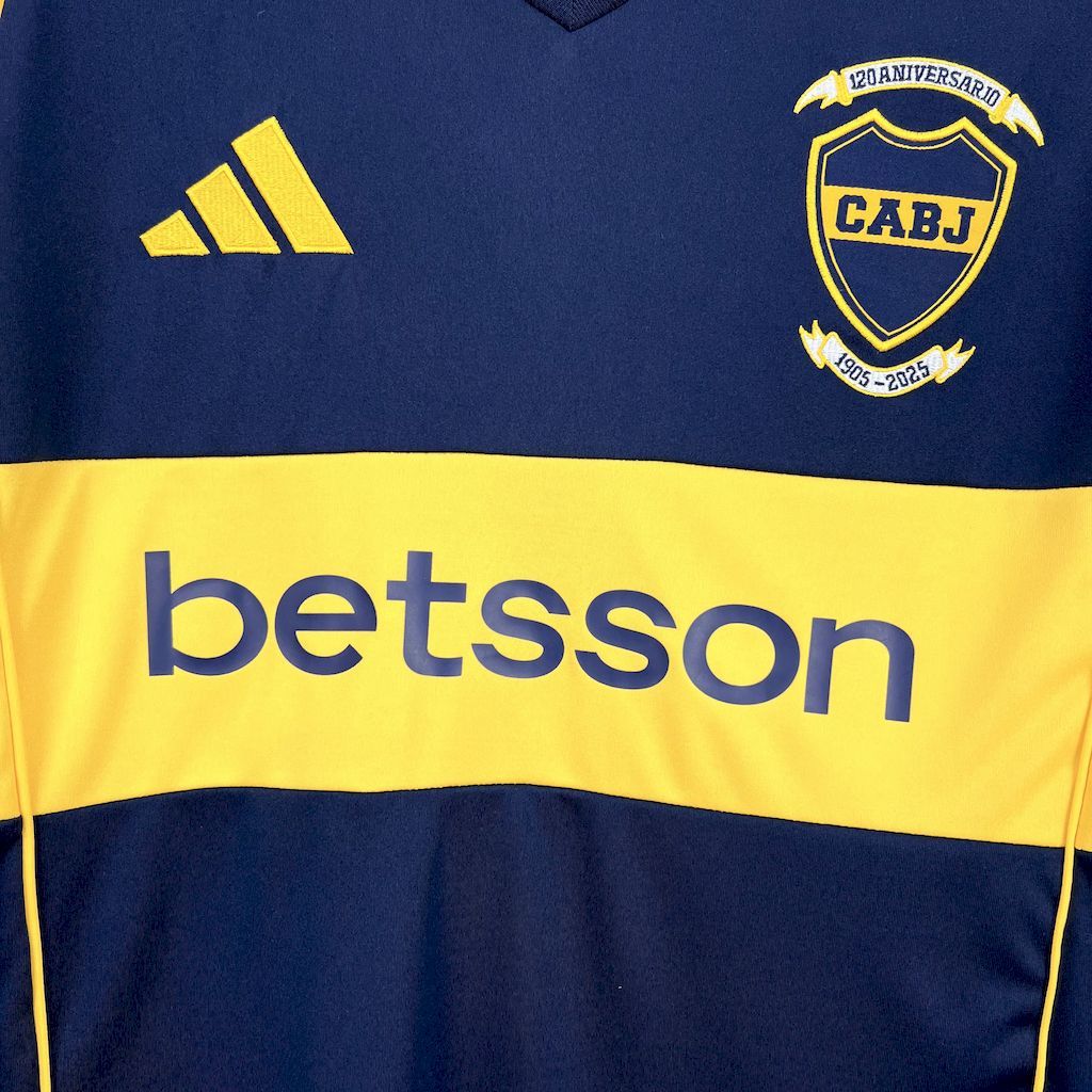 Boca Juniors Soccer Jersey Home Custom Shirt 2025/26 - 120th Anniversary - Image 4