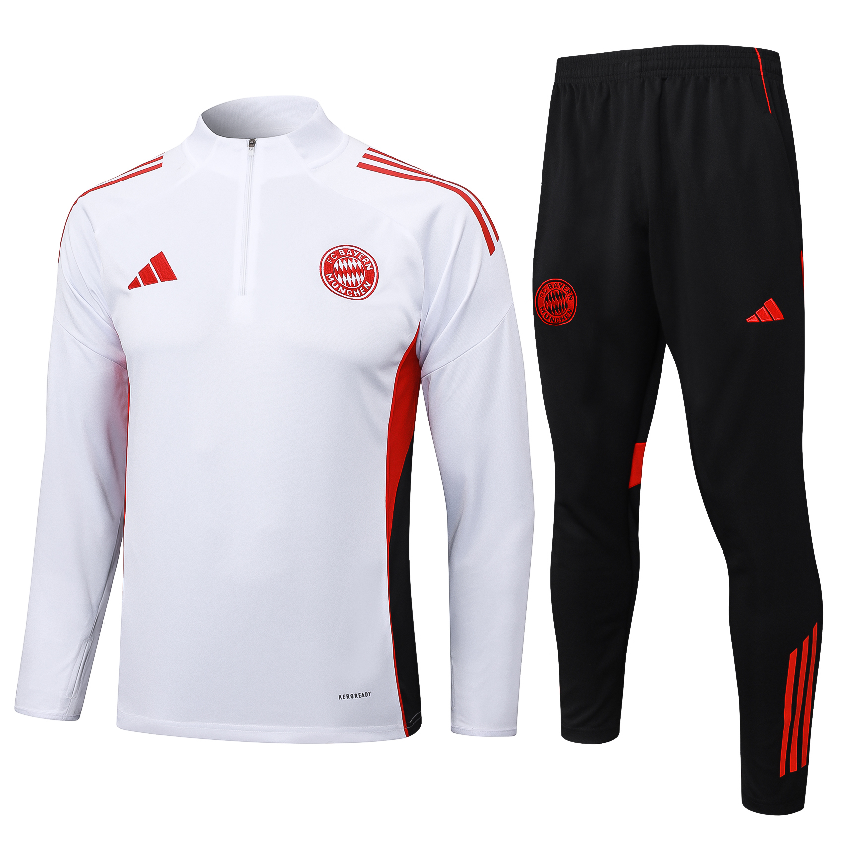 Bayern Munich Training Kit (Sweatshirt+Pants) White 2025/26