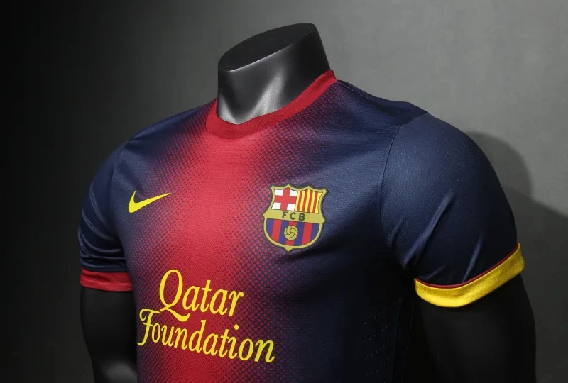 Barcelona Retro Jersey Home Soccer Shirt 2012-13 - Image 6