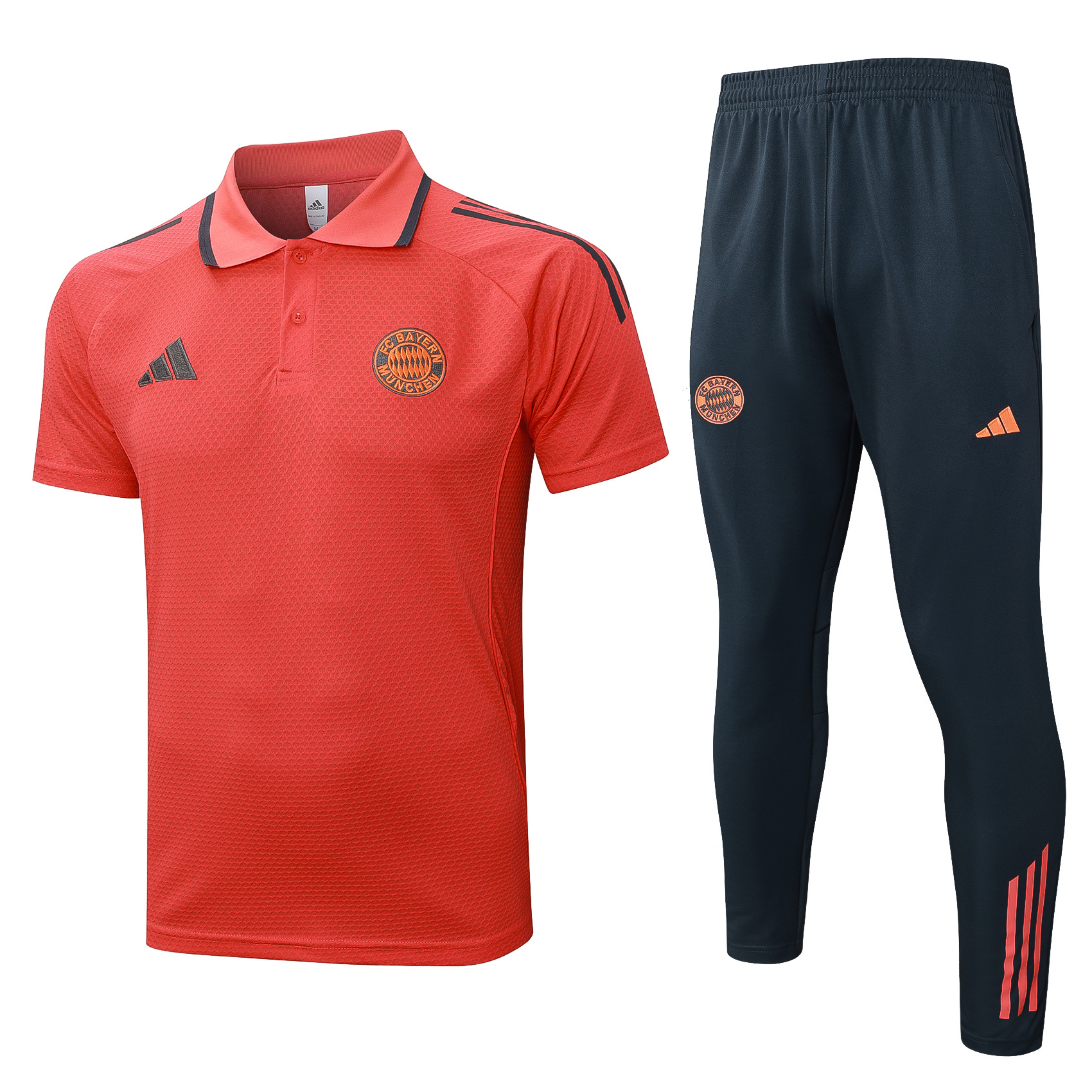 Bayern Munich Training Kit (Polo+Pants) Orange 2025/26