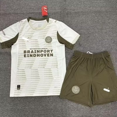 PSV Eindhoven Football Jersey Third Away Kids Kit Jersey+Shorts 2025/26