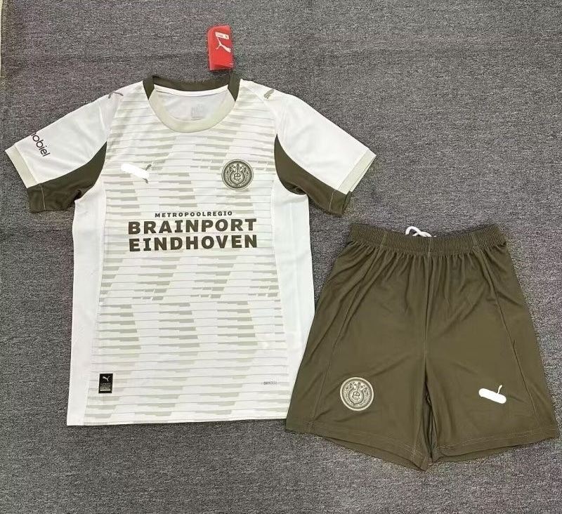 PSV Eindhoven Football Jersey Third Away Kids Kit Jersey+Shorts 2025/26