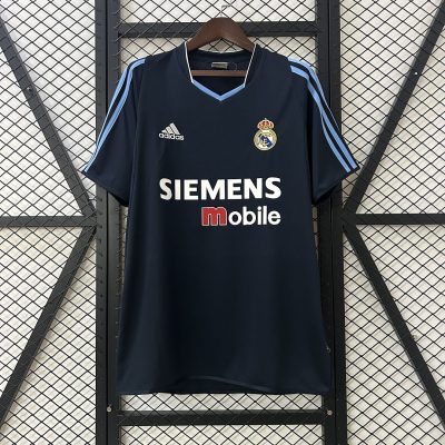 Real Madrid Retro Jersey Away Custom Soccer Shirt 2003/04