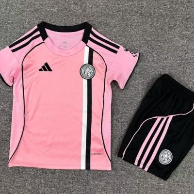Leicester City Football Jersey Third Away Kids Kit Jersey+Shorts 2025/26