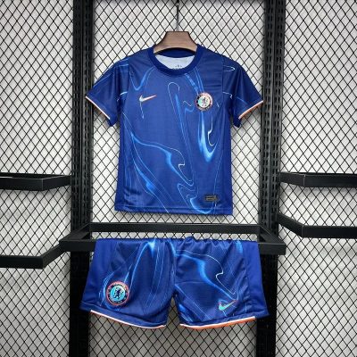 Chelsea Football Jersey Home Kids Kit Jersey+Shorts 2024/25