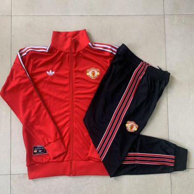 Alternative view of Kids Manchester United Training Kit (Jacket+Pants) Red 2025/26