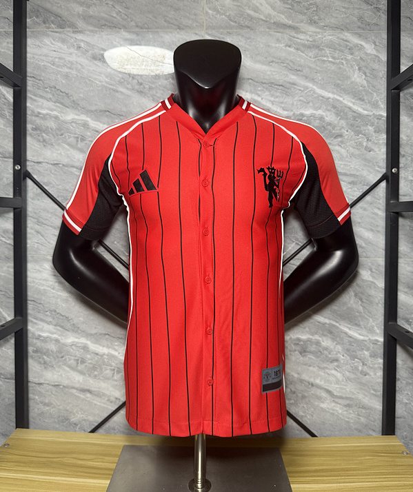 Manchester United x US Pack Baseball Jersey Shirt 2025/26
