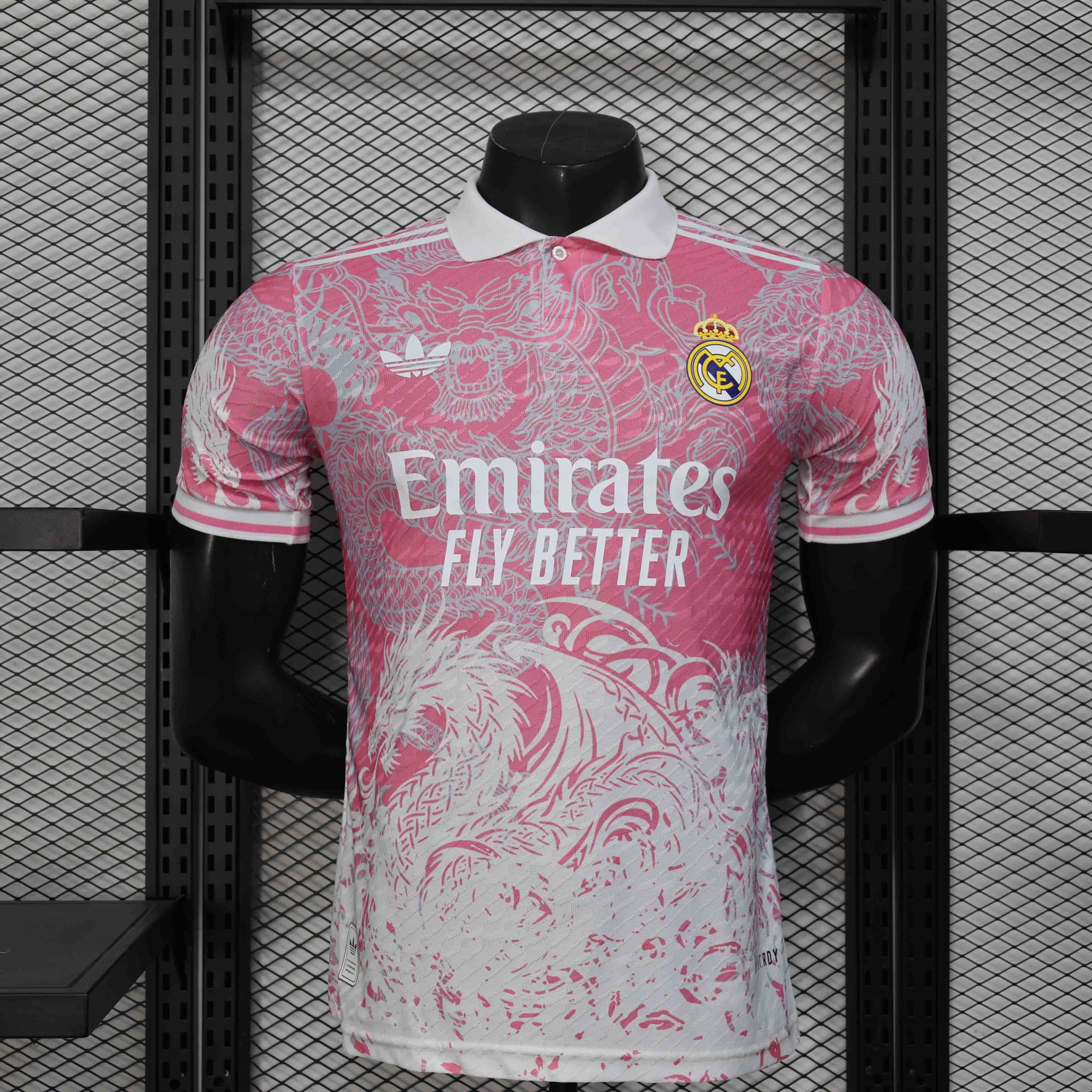 Real Madrid Soccer Jersey Dragon Pink Special Edition Shirt 2025/26