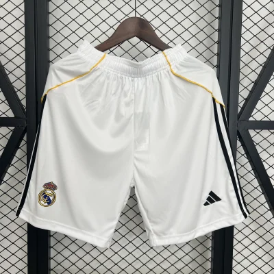 Real Madrid Soccer Shorts Custom Home 2025/26