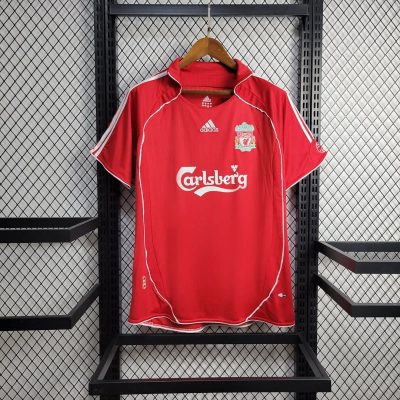 Liverpool Retro Football Jersey Home Custom Shirt 2006/07