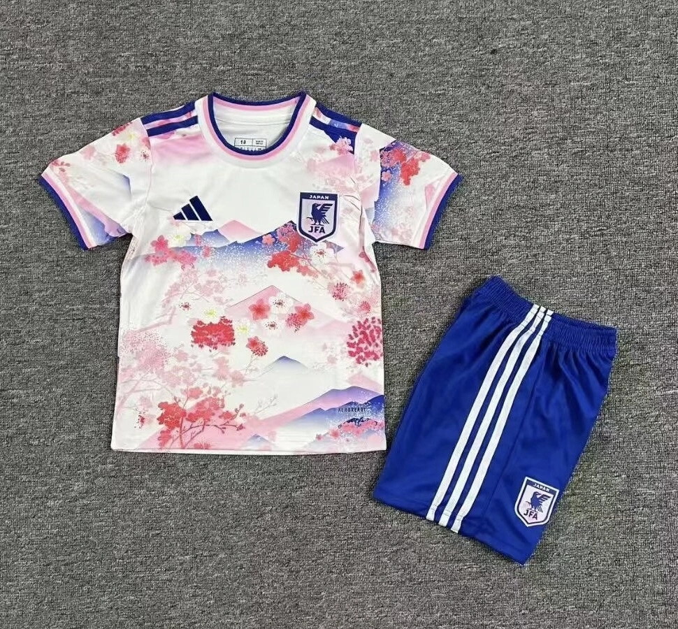 Japan Soccer Jersey Special Edition Kids Kit Jersey+Shorts 2025