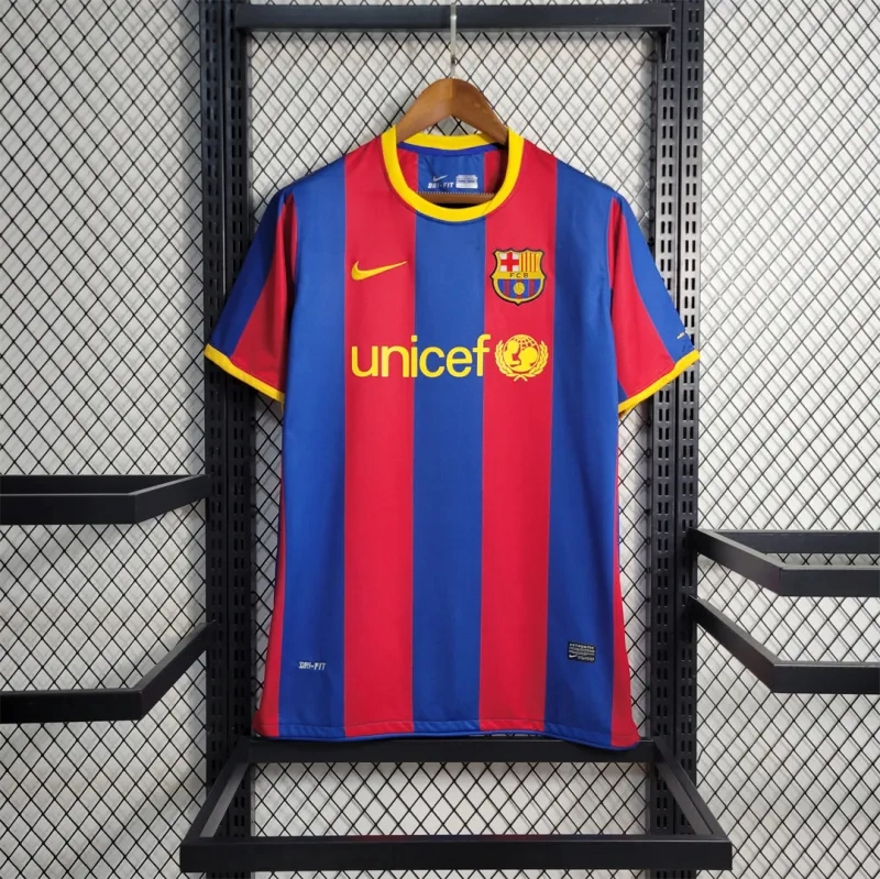 Barcelona Retro Jersey Home Soccer Shirt 2010-11