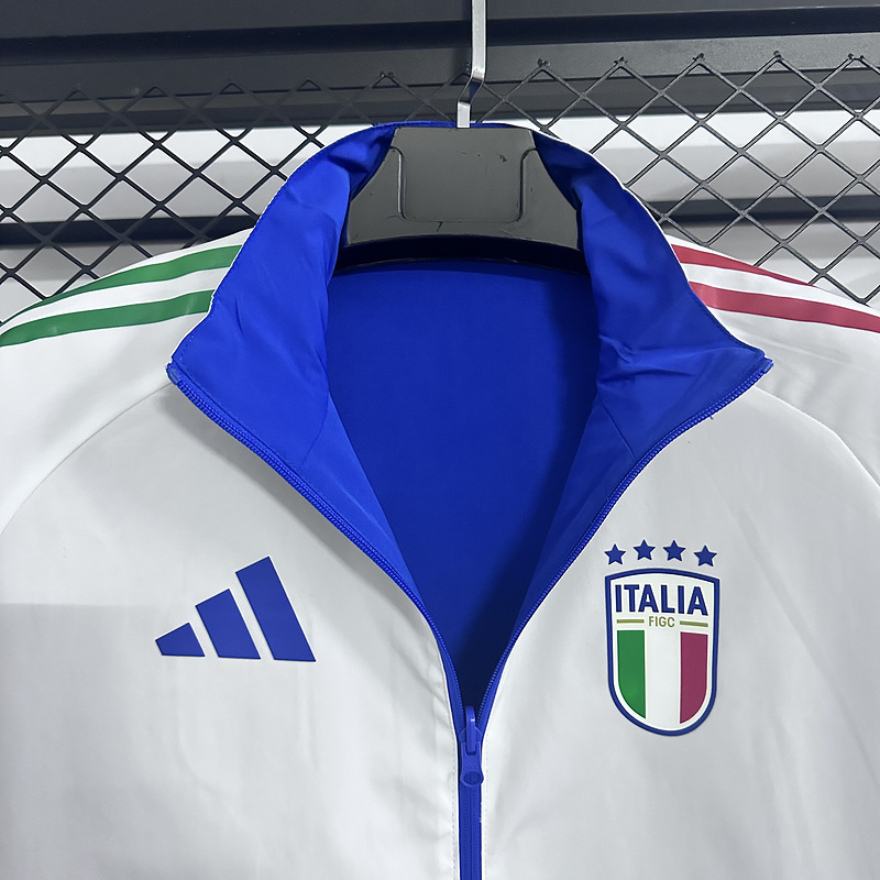 Italy Reversible Double-Sides Windbreaker Jacket Blue&White 2025 - Image 3